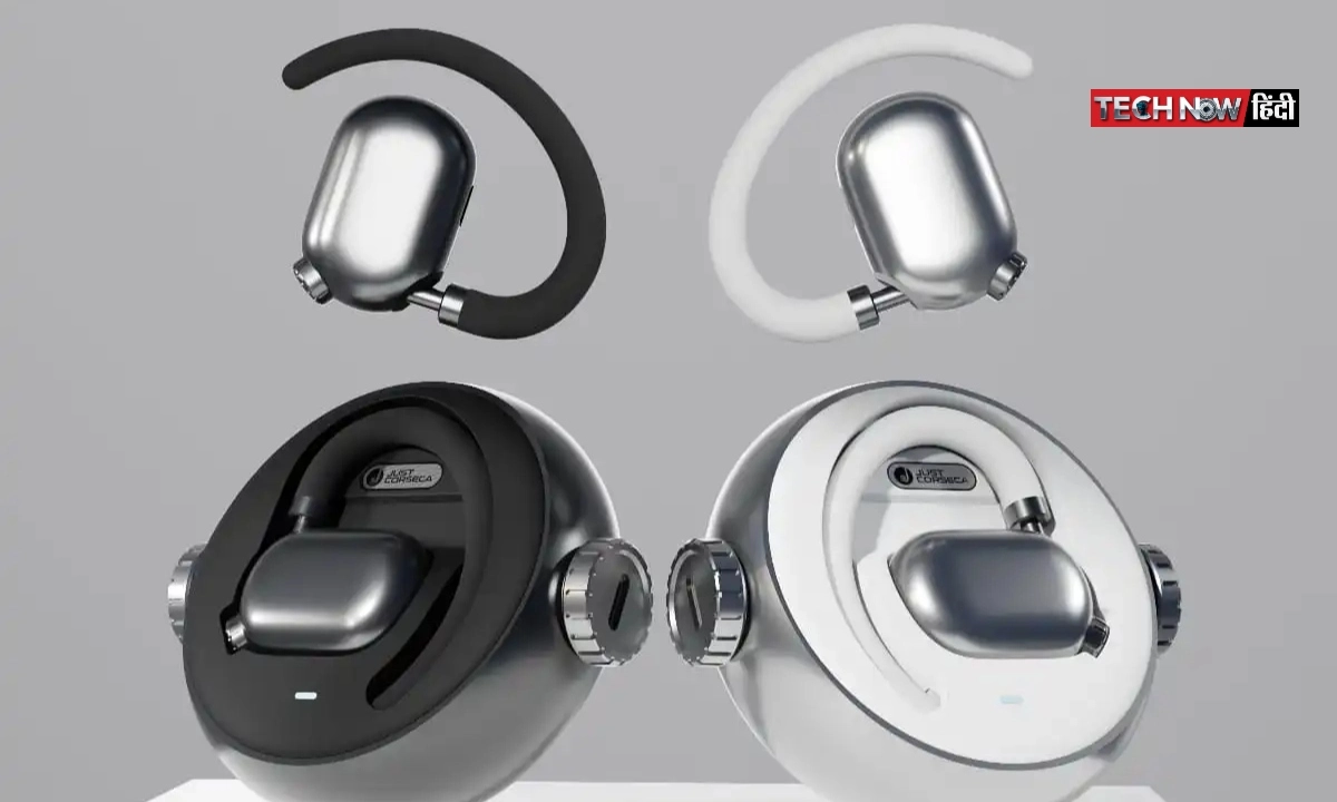 JUST Corseca launches Stalk OWS and Synq OWS open-ear wireless earbuds in India with 40-50 hours battery, Bluetooth 5.4, and stylish design.